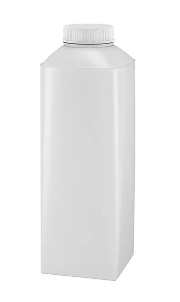 Pacote branco em branco de renderização 3D com tampa — Fotografia de Stock