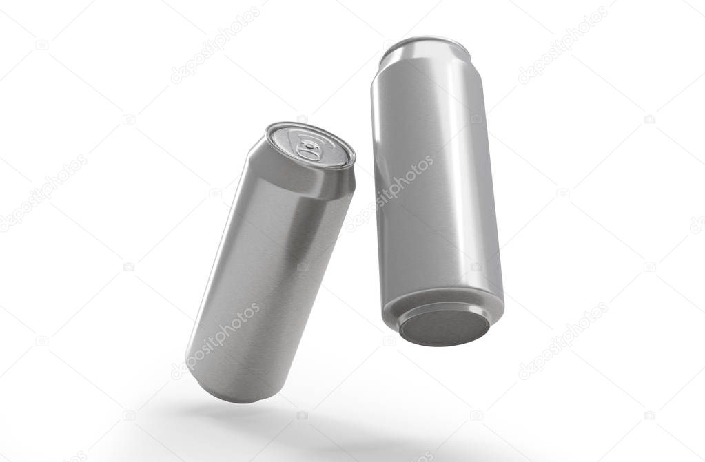 wo aluminum cans in the air