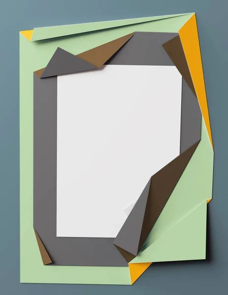 Folded colored paper — Stock Photo, Image