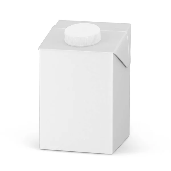 Paquete de cartón juego de maquetas de jugo o cajas de leche — Foto de Stock