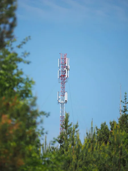 Torre Celular Aldeia — Fotografia de Stock