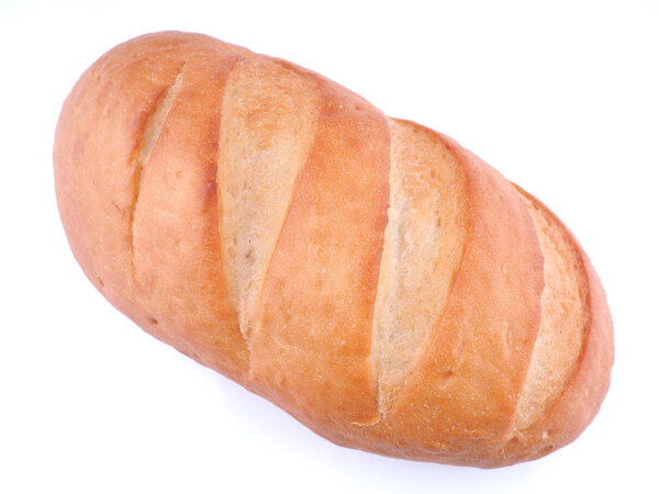 bread on white background