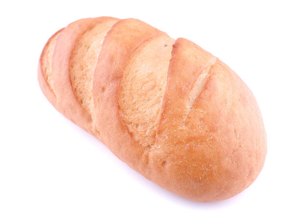 bread on white background