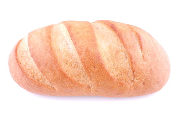bread on white background