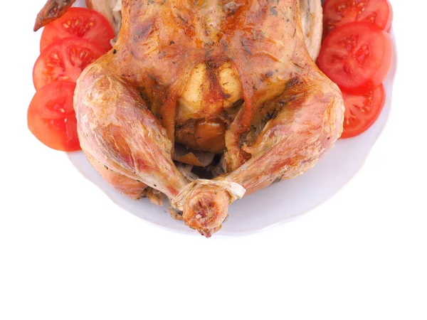 Fried Chicken White Background — Stock Photo, Image