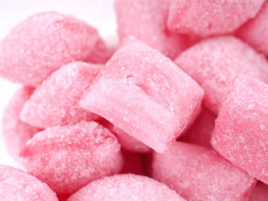 pembe şeker beyaz zemin üzerinde