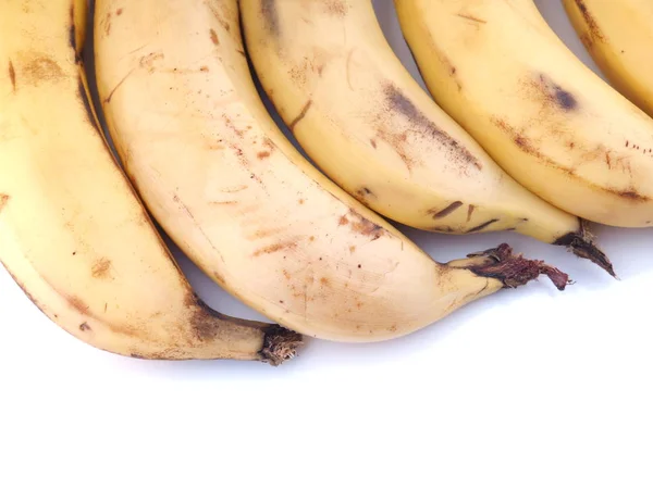 Bananen Auf Weißem Hintergrund — Stockfoto