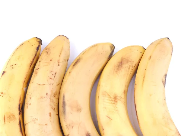 Bananen Auf Weißem Hintergrund — Stockfoto