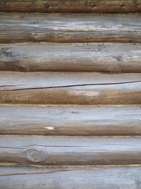 Kahverengi kütük duvarı. güzel arkaplan
