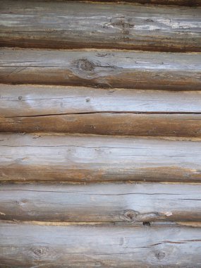 Kahverengi kütük duvarı. güzel arkaplan