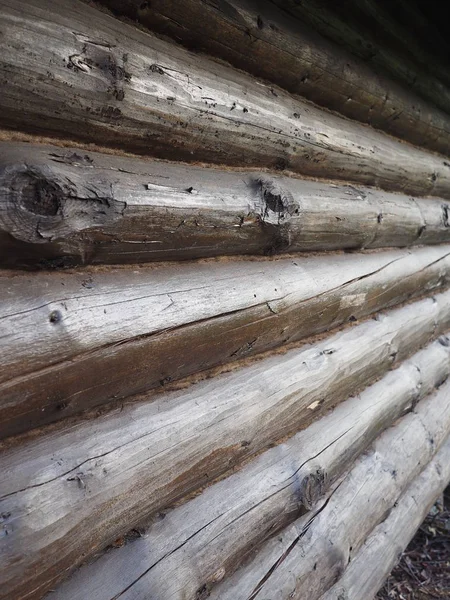 Bruine houten muur. mooie achtergrond — Stockfoto