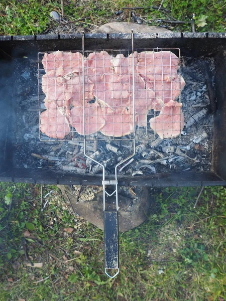 グリルで焼いた肉 — ストック写真