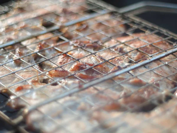 Carne asada cocida en la parrilla — Foto de Stock
