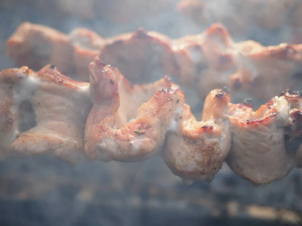 Carne asada cocida en la parrilla —  Fotos de Stock