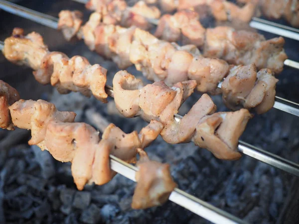 Carne asada cocida en la parrilla — Foto de Stock