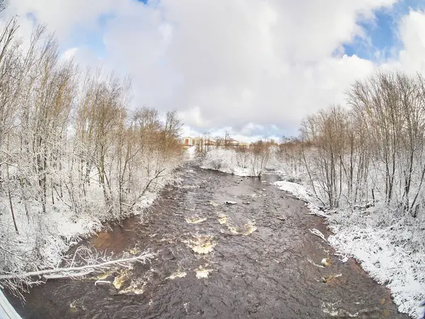 Rivière en hiver. Russie — Photo