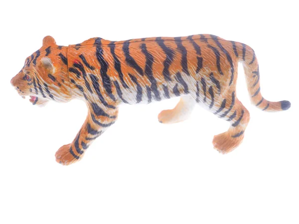Toy Tiger White Background — Stock Photo, Image