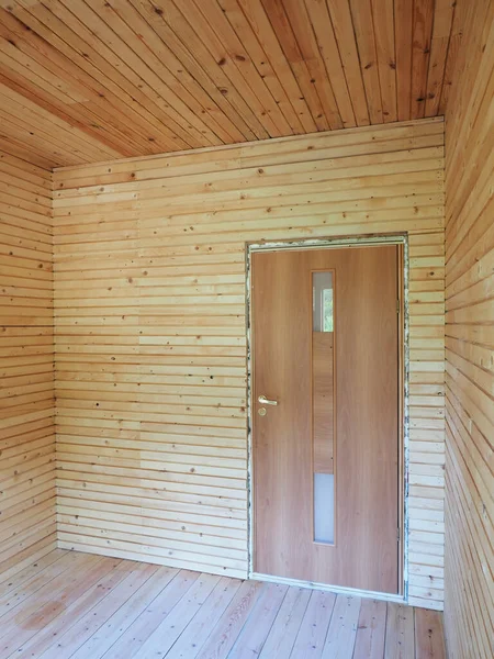 Zimmer Mit Holzbrettern Ummantelt — Stockfoto