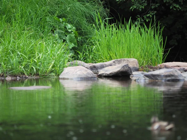 stones on the river bank. Karelia