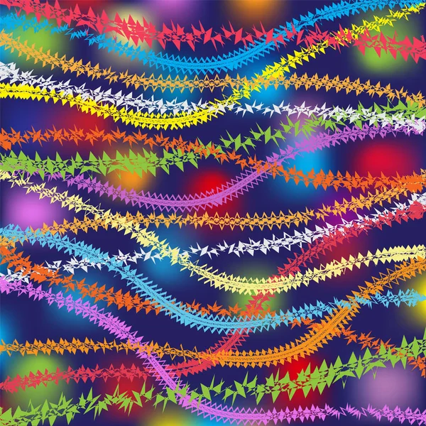 Fondo abstracto vector con guirnaldas de colores — Archivo Imágenes Vectoriales