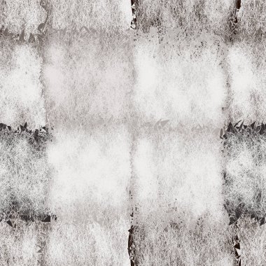 Grunge ile Seamless modeli lekeli ve kare siyah, beyaz, gri tasarım öğelerinde çizgili