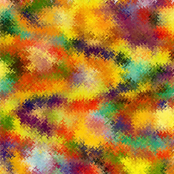 Abstrato arco-íris fundo de vidro manchado com elementos ondulados — Fotografia de Stock