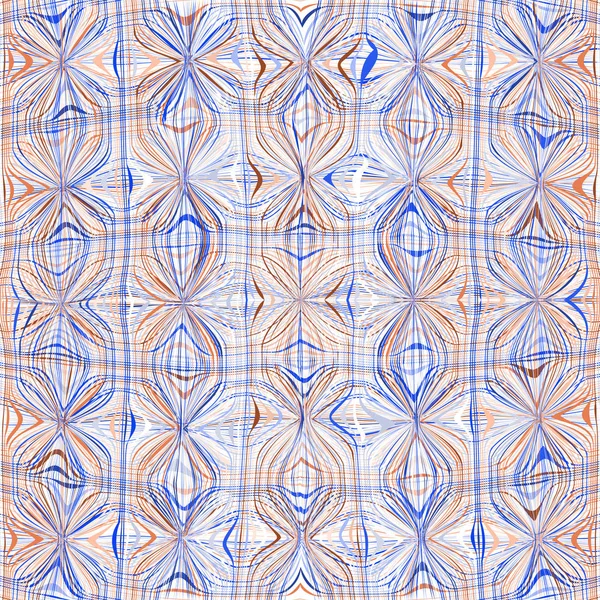 Grunge inconsútil rayado y ondulado patrón geométrico — Archivo Imágenes Vectoriales