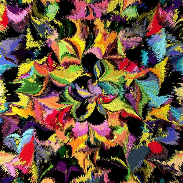 Grunge manchado colorido fundo mosaico ornamental — Fotografia de Stock