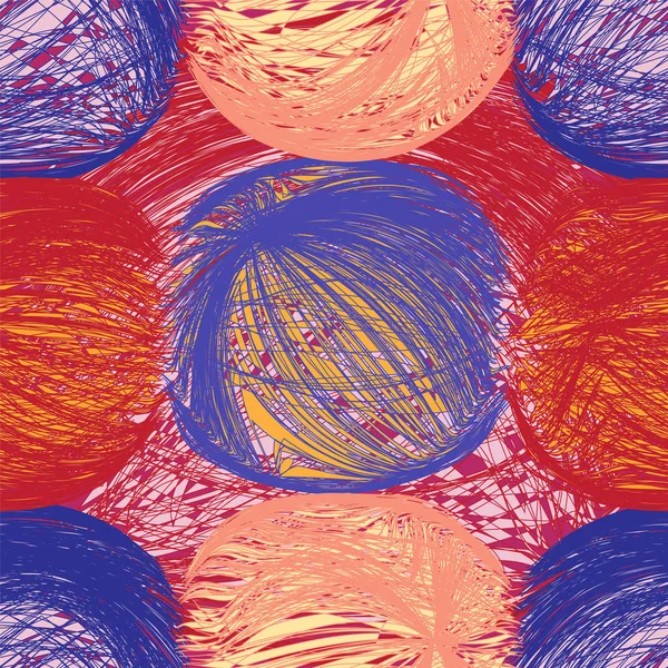 无缝图案与五颜六色的抽象纠结夹子 — 图库矢量图片