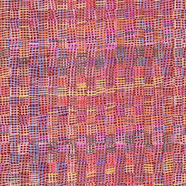 Çizgili sıralar ile renkli damalı bez arka plan