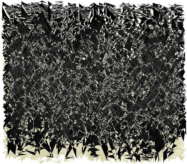Abstrato áspero grunge manchado, fundo listrado, preto, bege — Vetor de Stock