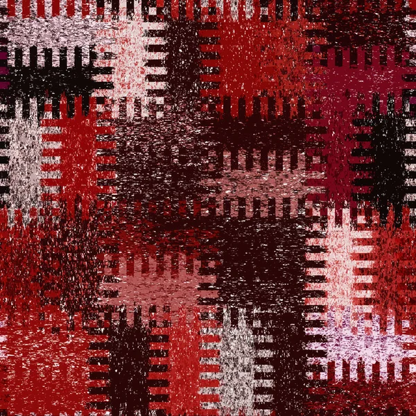Grunge geométrico rayado zigzag patrón sin costuras — Foto de Stock