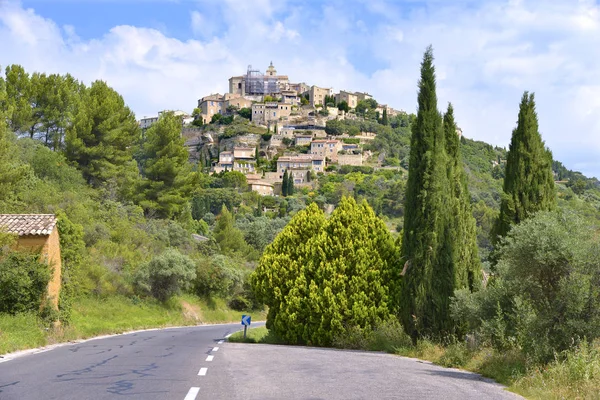 Falu Gordes Egy Dombon Fekvő Község Vaucluse Dpartement Provence Alpes — Stock Fotó