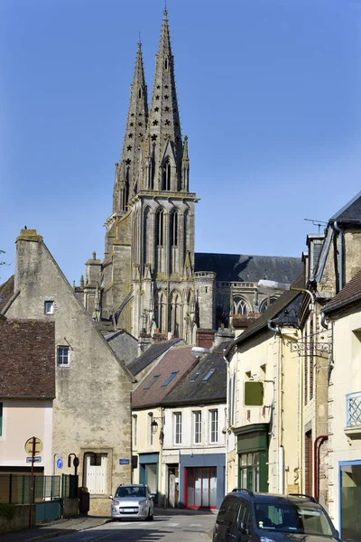 Kathedrale Von Sees Eine Gemeinde Département Orne Nordwesten Frankreichs — Stockfoto