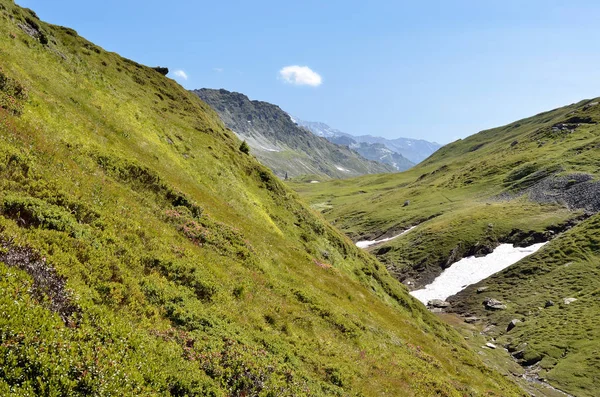 Vadi Col Petit Saint Bernard Küçük Bernard Pass Rhne Alpes — Stok fotoğraf