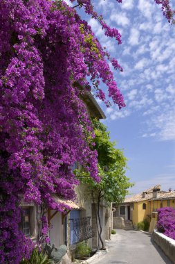 Cagnes Güneydoğu Fransa, bölümü Alpes Maritimes merdiven ile sokak