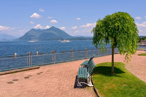 Stresa Municipio Situado Orillas Del Lago Maggiore Provincia Verbano Cusio — Foto de Stock