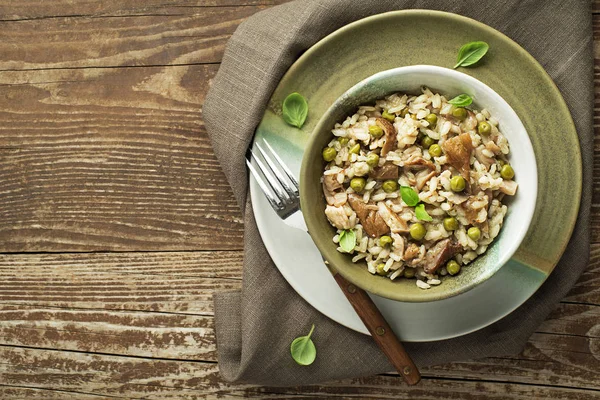 Risotto con funghi — Foto Stock