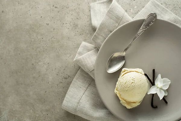 바닐라 아이스크림 — 스톡 사진
