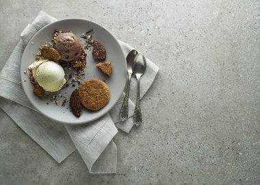 bisküvi ile dondurma