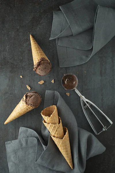 Морозиво шоколадне — стокове фото