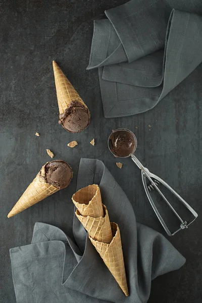 Chocolate gelado — Fotografia de Stock