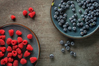 Böğürtlen ve ahududu renginde. Tepemde böğürtlenler var.