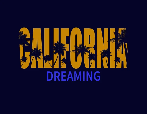 California surfer tee graphic — Wektor stockowy