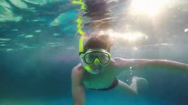 Young man swimming in glasses Underwater, 1920x1080 — Stock Footage Young man swimming in glasses Underwater, 1920x1080 Stock Video