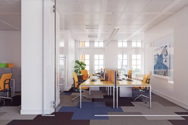 Modern ofis konferans odası iç