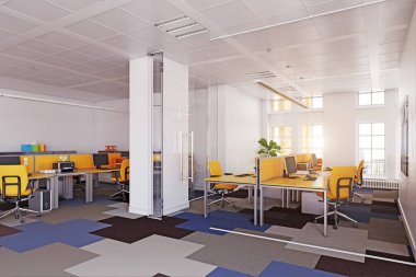 Modern ofis konferans odası iç