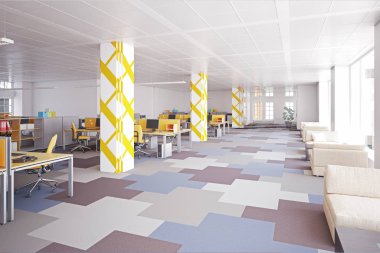 Modern ofis konferans odası iç