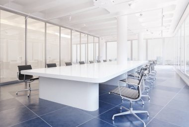 Modern ofis konferans odası iç
