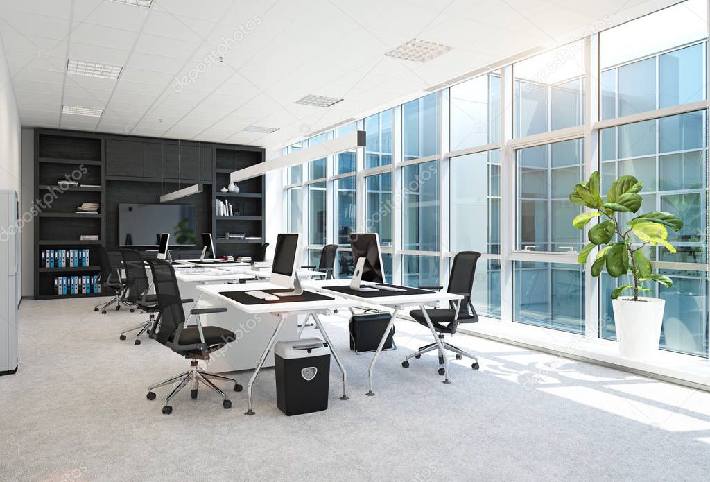 modern office conference room interior